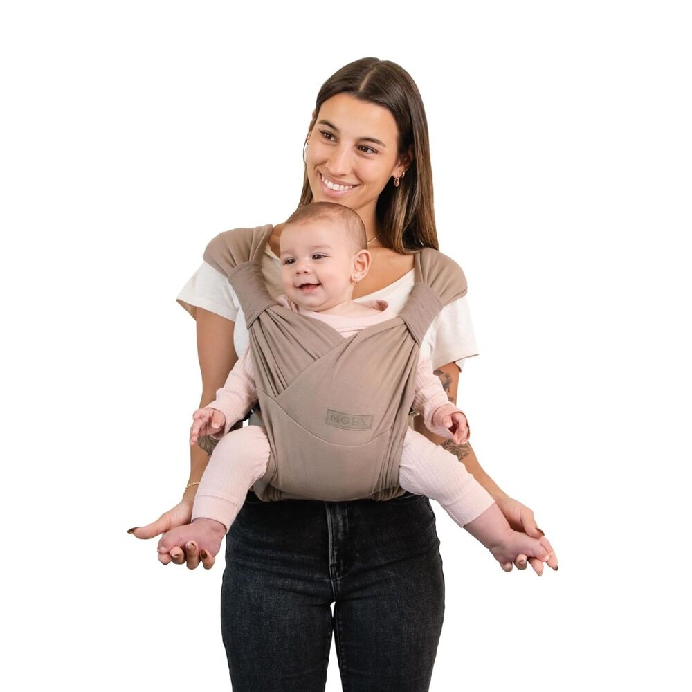 👶 Moby Duet Sparrow Gray Supportive Soft Wrap Ergonomic Hybrid
